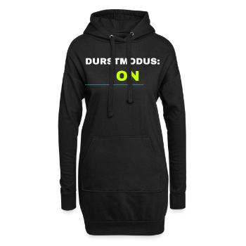 Durstmodus ON Frühlingsfest 2026 – Bier Festival - Hoodie-Kleid - Schwarz - Vorne