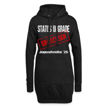 Jugendweihe - Jugendweihe 2026 - Hoodie-Kleid - Schwarz - Vorne