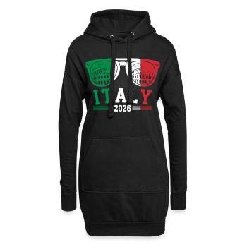 Italie 2026 Rome Colosseum Lunettes de soleil - Sweat-shirt à capuche long Femme - noir - Devant