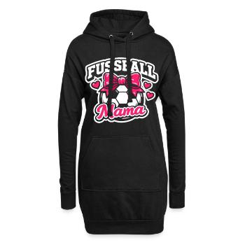 Fußball Mama Stolze Mutter Geschenk - Hoodie-Kleid - Schwarz - Vorne