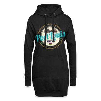 Port Louis Mauritius Indischer Ozean Souvenir - Hoodie-Kleid - Schwarz - Vorne