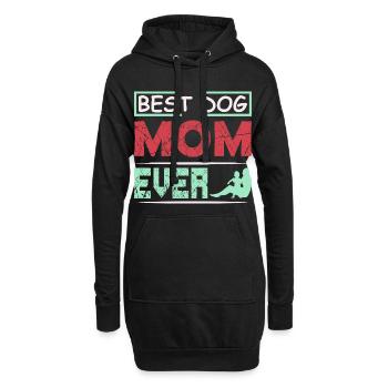 Meilleur t-shirt drôle de maman de chien de tous les temps - Sweat-shirt à capuche long Femme - noir - Devant
