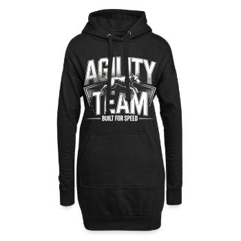 Sports canins d’équipe d’agilité – Conçus pour la vitesse - Sweat-shirt à capuche long Femme - noir - Devant