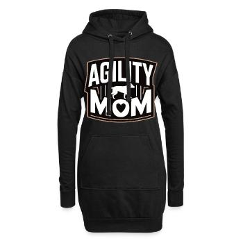 Maman Agility – Maman des Chiens de sport canin - Sweat-shirt à capuche long Femme - noir - Devant