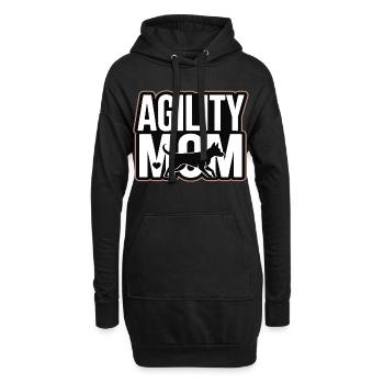 Maman Agility – Maman des Chiens de sport canin - Sweat-shirt à capuche long Femme - noir - Devant