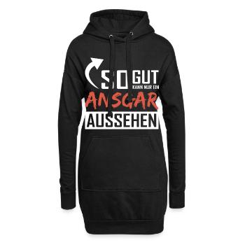 So gut kann nur ein Ansgar aussehen - Hoodie-Kleid - Schwarz - Vorne