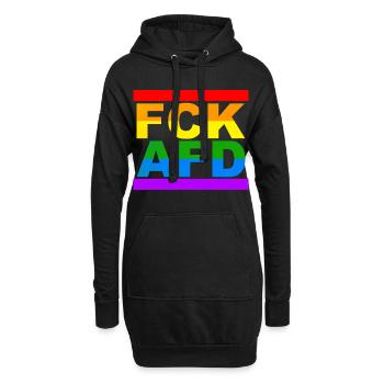 FCK AFD - Hoodie-Kleid - Schwarz - Vorne