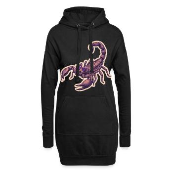 Scorpion cool avec des lunettes de soleil - Sweat-shirt à capuche long Femme - noir - Devant