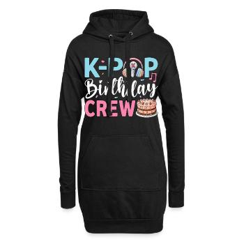 Équipe d’anniversaire K-Pop - Sweat-shirt à capuche long Femme - noir - Devant