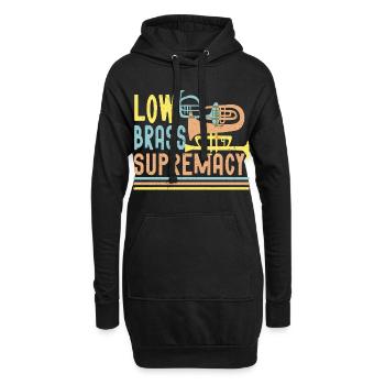 Fanfare de marche Fanfare de cuivres Supremacie des cuivres bas - Sweat-shirt à capuche long Femme - noir - Devant
