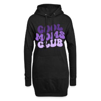 Club des mamans cool - Cadeau de maman pour la fête des mères - Sweat-shirt à capuche long Femme - noir - Devant