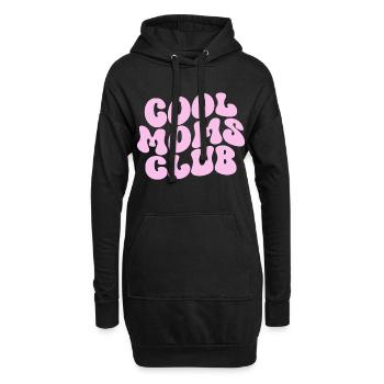 Club des mamans cool - Cadeau de maman pour la fête des mères - Sweat-shirt à capuche long Femme - noir - Devant