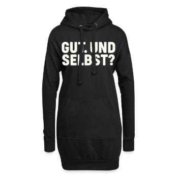 GUT. UND SELBST? - Hoodie-Kleid - Schwarz - Vorne