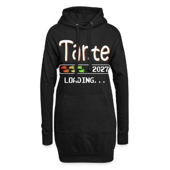 Werdende Tante 2027 loading ich werde Tante - Hoodie-Kleid - Schwarz - Vorne
