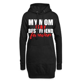 Maman est ma meilleure amie Forever Shirt - Sweat-shirt à capuche long Femme - noir - Devant