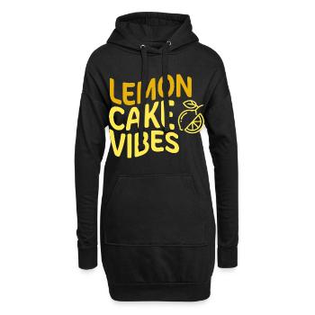 Gâteau au citron vibrateurs Zitronenkuchen - Sweat-shirt à capuche long Femme - noir - Devant