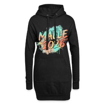 Malle 2026 Party Mallorca - Hoodie-Kleid - Schwarz - Vorne
