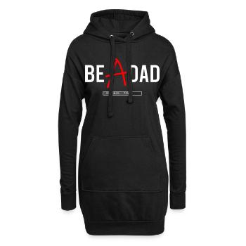 Dad in Process Shirt – Zukünftiger Vater - Hoodie-Kleid - Schwarz - Vorne
