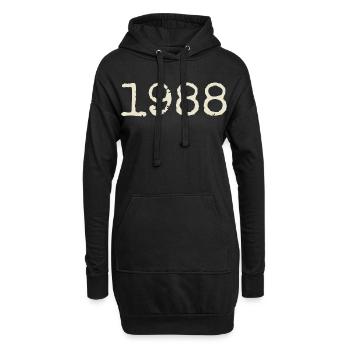 Geburtstagsgeschenk 1988 – Großartig seit 1988 - Hoodie-Kleid - Schwarz - Vorne