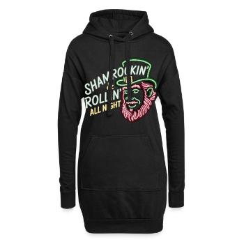 T-shirt du parti d’Irlande La Saint-Patrick - Sweat-shirt à capuche long Femme - noir - Devant