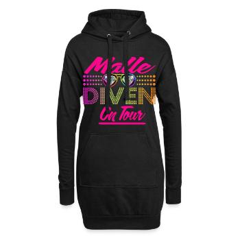Mallorca, Tour,  Mädels - Hoodie-Kleid - Schwarz - Vorne