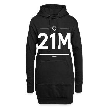 Limite de maillot de 21M pour les fans de Bitcoin et de Crypto - Sweat-shirt à capuche long Femme - noir - Devant