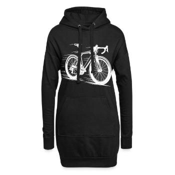 Aero Racer – Speed Line Road Rennrad Bike - Sweat-shirt à capuche long Femme - noir - Devant