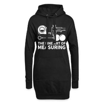 The Fine Art of Measuring Boule Petanque - Hoodie-Kleid - Schwarz - Vorne