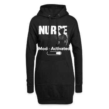 Nurse Mode Activated Shirt Funny Nurse Gift - Hoodie-Kleid - Schwarz - Vorne