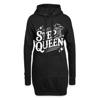 Step Queen Line Dance Cowboystil - Hoodie-Kleid - Schwarz - Vorne