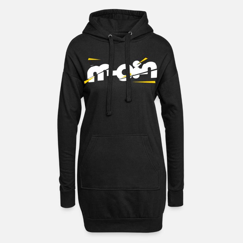 Moin - Hoodie-Kleid - Schwarz
