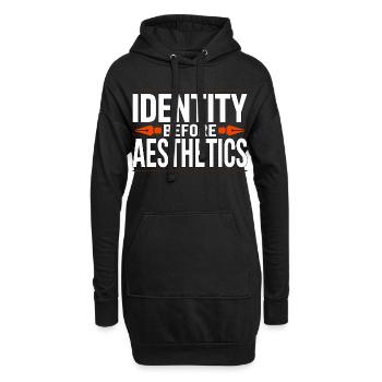 Logo Designer Identity Before Branding Specialist - Hoodie-Kleid - Schwarz - Vorne