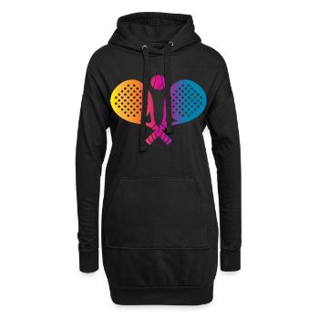 Padel Sport - Hoodie-Kleid - Schwarz - Vorne