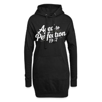 Conception 1967 du 59 – Pour 59 ans - Sweat-shirt à capuche long Femme - noir - Devant