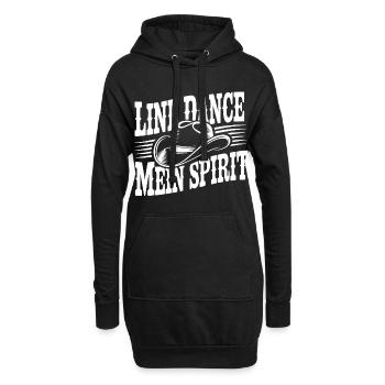 Line Dance Cowboy Spirit - Sweat-shirt à capuche long Femme - noir - Devant