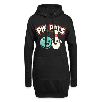 Pin Pals - Hoodie-Kleid - Schwarz - Vorne