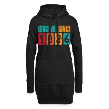 Original since 1986 - Hoodie-Kleid - Schwarz - Vorne