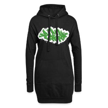 BLEGH CRI DRÔLE CADEAU D’AMOUREUX DU MÉTAL - Sweat-shirt à capuche long Femme - noir - Devant
