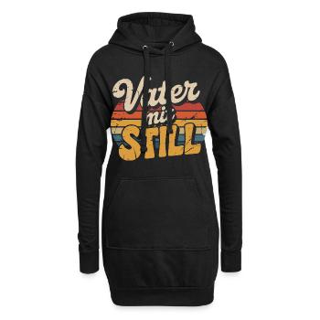 Vater Mit Still Papa Vatertag Vater Humor - Hoodie-Kleid - Schwarz - Vorne