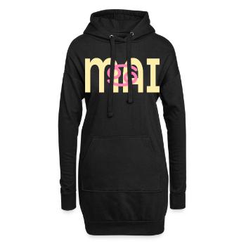 Geburtstag Mai - Sternzeichen Krebs - Hoodie-Kleid - Schwarz - Vorne