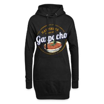 Soupe Gazpacho Chef Rétro Vintage Gourmet Espagne - Sweat-shirt à capuche long Femme - noir - Devant