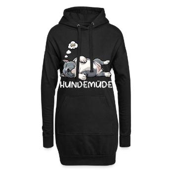 Hundemüde American Bully Bully Pit Bullybesitzer - Hoodie-Kleid - Schwarz - Vorne