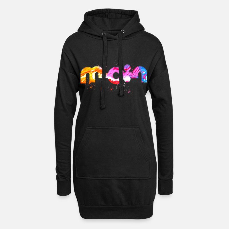 Moin - Hoodie-Kleid - Schwarz