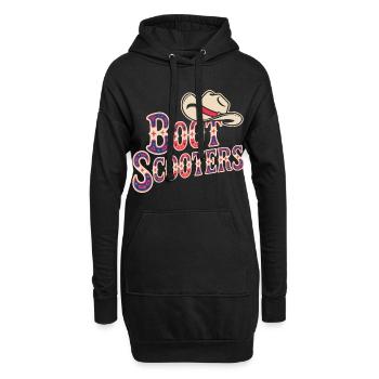 Boat Scooters Western Rodeo - Sweat-shirt à capuche long Femme - noir - Devant