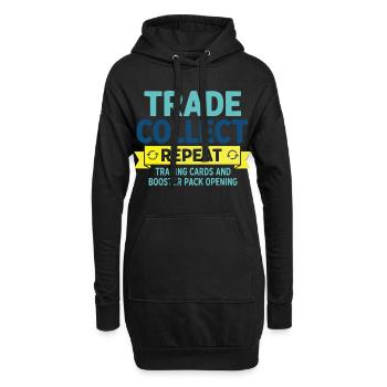 Tausche Wiederholungskarten und Booster - Hoodie-Kleid - Schwarz - Vorne