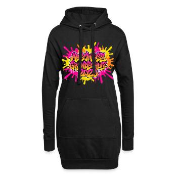 Grundschule Abschluss 2026 Graffiti  - Hoodie-Kleid - Schwarz - Vorne