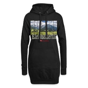 Kleinwalsertal Allgäu in Österreich Souvenir - Hoodie-Kleid - Schwarz - Vorne