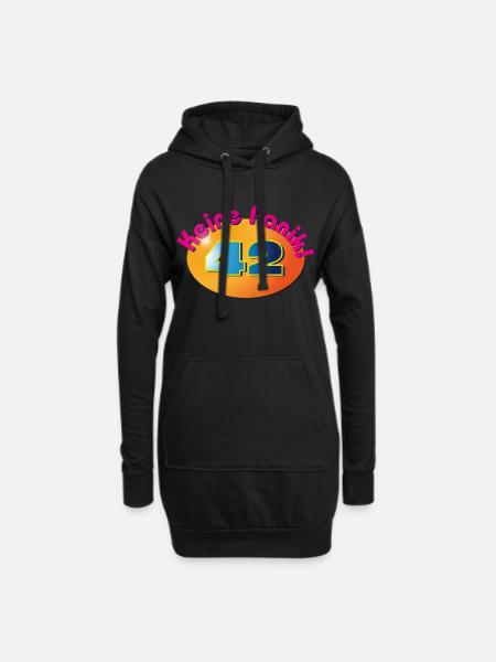 Don't panic! 42 - Hoodie Dress - black