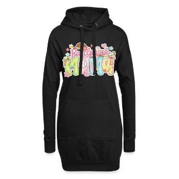 Ballpark Mama Baseball Schleife Pastell Design - Hoodie-Kleid - Schwarz - Vorne
