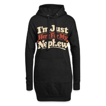 Humor Onkel Tante Neffe Geschenk Familie Lustig - Hoodie-Kleid - Schwarz - Vorne